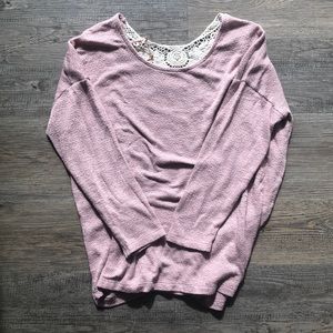 AE Lace Back Sweater